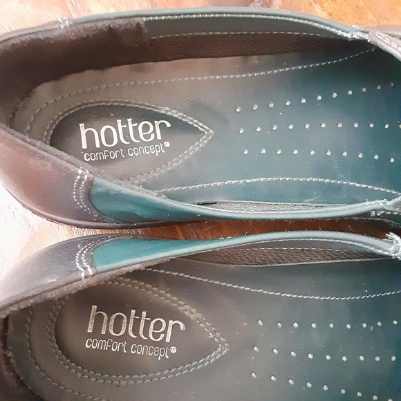 Hotter Leather Comfort Concept Women's Shoe sz 9.5 Hunter Green Versatile - Picture 6 of 7